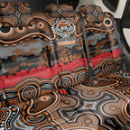 ANZAC Day Wests Tigers Back Car Seat Cover Military Memorial Aboriginal Indigenous Art