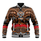 ANZAC Day Wests Tigers Baseball Jacket Military Memorial Aboriginal Indigenous Art
