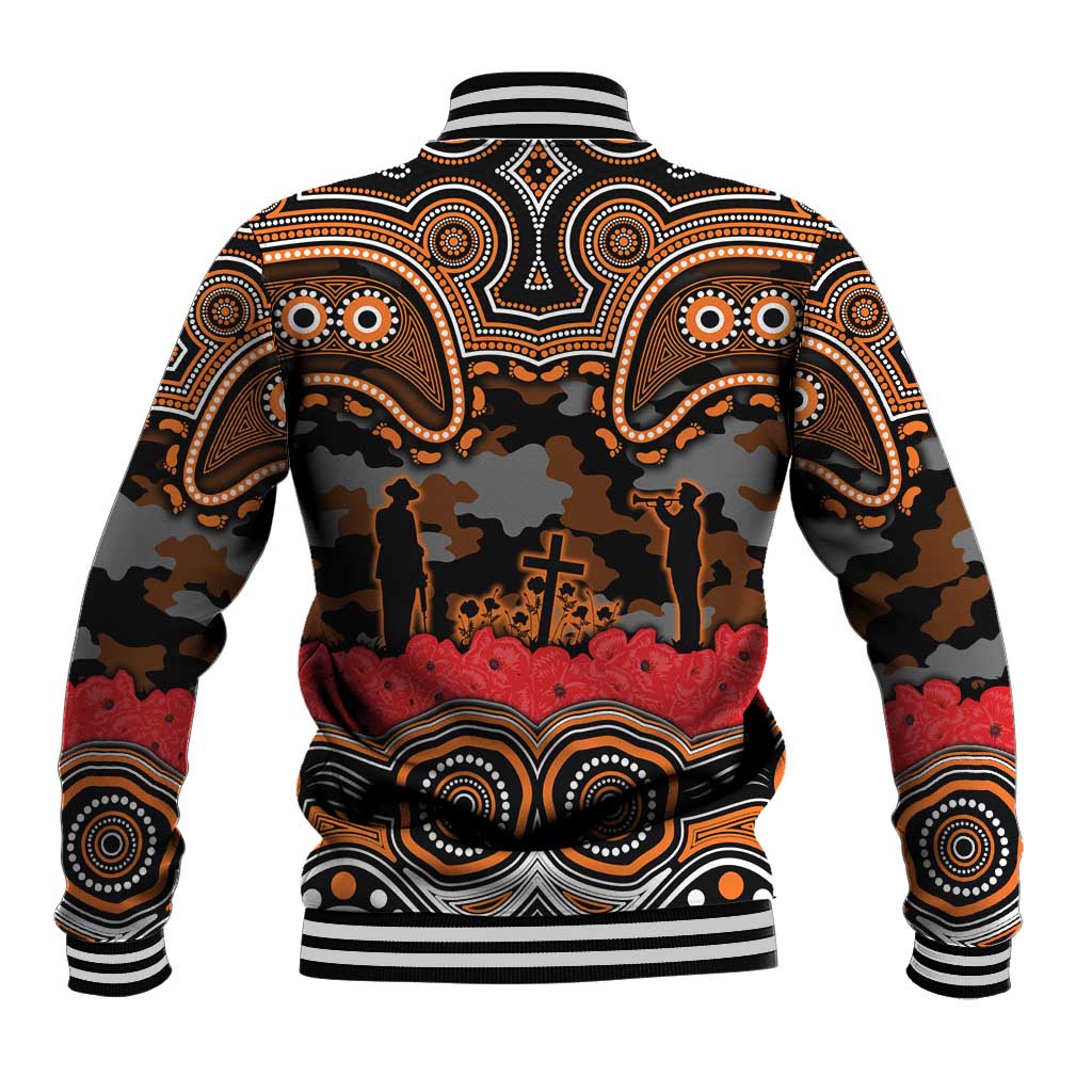 ANZAC Day Wests Tigers Baseball Jacket Military Memorial Aboriginal Indigenous Art