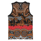 ANZAC Day Wests Tigers Basketball Jersey Military Memorial Aboriginal Indigenous Art