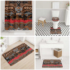 ANZAC Day Wests Tigers Bathroom Set Military Memorial Aboriginal Indigenous Art