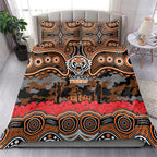 ANZAC Day Wests Tigers Bedding Set Military Memorial Aboriginal Indigenous Art