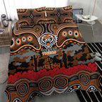 ANZAC Day Wests Tigers Bedding Set Military Memorial Aboriginal Indigenous Art