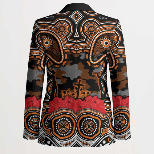 ANZAC Day Wests Tigers Blazer Military Memorial Aboriginal Indigenous Art