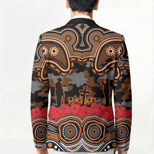 ANZAC Day Wests Tigers Blazer Military Memorial Aboriginal Indigenous Art