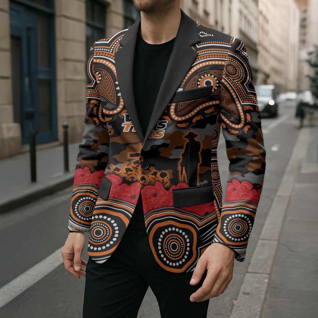 ANZAC Day Wests Tigers Blazer Military Memorial Aboriginal Indigenous Art