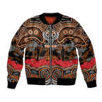 ANZAC Day Wests Tigers Bomber Jacket Military Memorial Aboriginal Indigenous Art