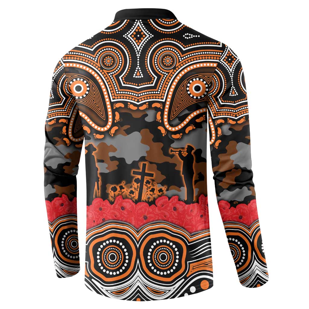 ANZAC Day Wests Tigers Button Sweatshirt Military Memorial Aboriginal Indigenous Art