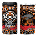 ANZAC Day Wests Tigers 4 in 1 Can Cooler Tumbler Military Memorial Aboriginal Indigenous Art