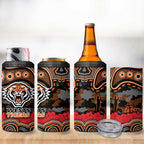ANZAC Day Wests Tigers 4 in 1 Can Cooler Tumbler Military Memorial Aboriginal Indigenous Art