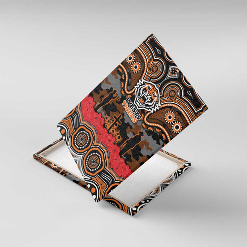 ANZAC Day Wests Tigers Canvas Wall Art Military Memorial Aboriginal Indigenous Art