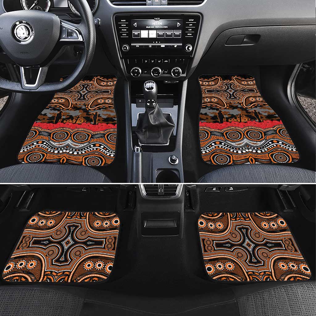 ANZAC Day Wests Tigers Car Mats Military Memorial Aboriginal Indigenous Art