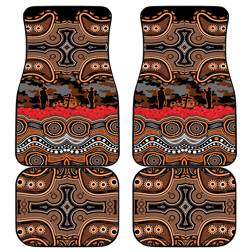 ANZAC Day Wests Tigers Car Mats Military Memorial Aboriginal Indigenous Art