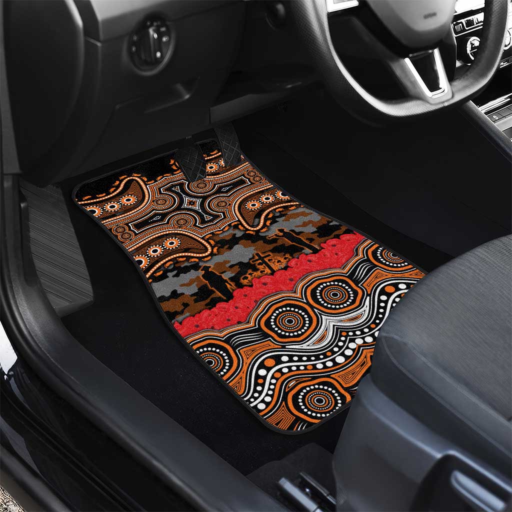 ANZAC Day Wests Tigers Car Mats Military Memorial Aboriginal Indigenous Art