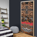 ANZAC Day Wests Tigers Door Cover Military Memorial Aboriginal Indigenous Art