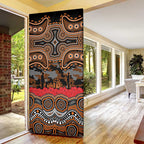 ANZAC Day Wests Tigers Door Cover Military Memorial Aboriginal Indigenous Art