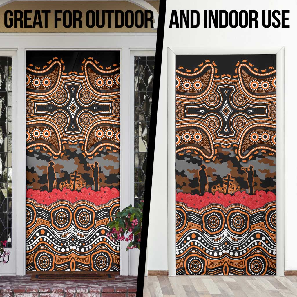 ANZAC Day Wests Tigers Door Cover Military Memorial Aboriginal Indigenous Art