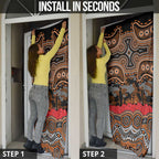 ANZAC Day Wests Tigers Door Cover Military Memorial Aboriginal Indigenous Art