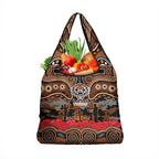 ANZAC Day Wests Tigers Grocery Bag Military Memorial Aboriginal Indigenous Art