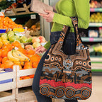 ANZAC Day Wests Tigers Grocery Bag Military Memorial Aboriginal Indigenous Art