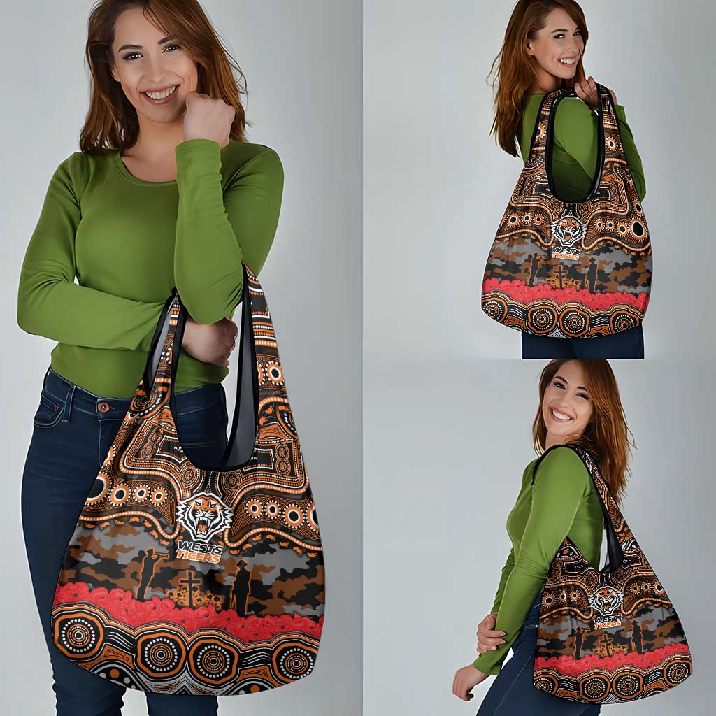 ANZAC Day Wests Tigers Grocery Bag Military Memorial Aboriginal Indigenous Art