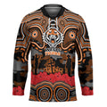 ANZAC Day Wests Tigers Hockey Jersey Military Memorial Aboriginal Indigenous Art