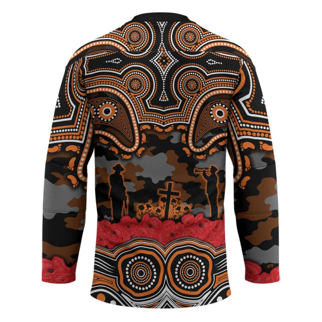 ANZAC Day Wests Tigers Hockey Jersey Military Memorial Aboriginal Indigenous Art