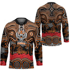 ANZAC Day Wests Tigers Hockey Jersey Military Memorial Aboriginal Indigenous Art