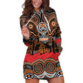 ANZAC Day Wests Tigers Hoodie Dress Military Memorial Aboriginal Indigenous Art