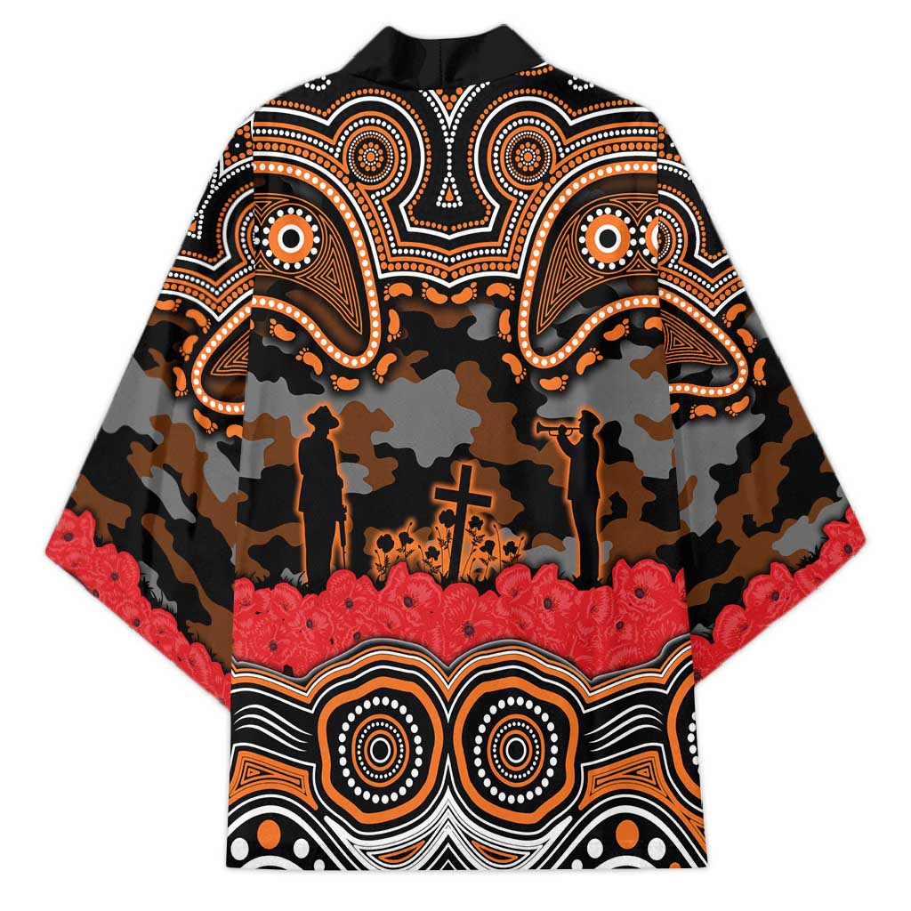 ANZAC Day Wests Tigers Kimono Military Memorial Aboriginal Indigenous Art