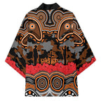 ANZAC Day Wests Tigers Kimono Military Memorial Aboriginal Indigenous Art