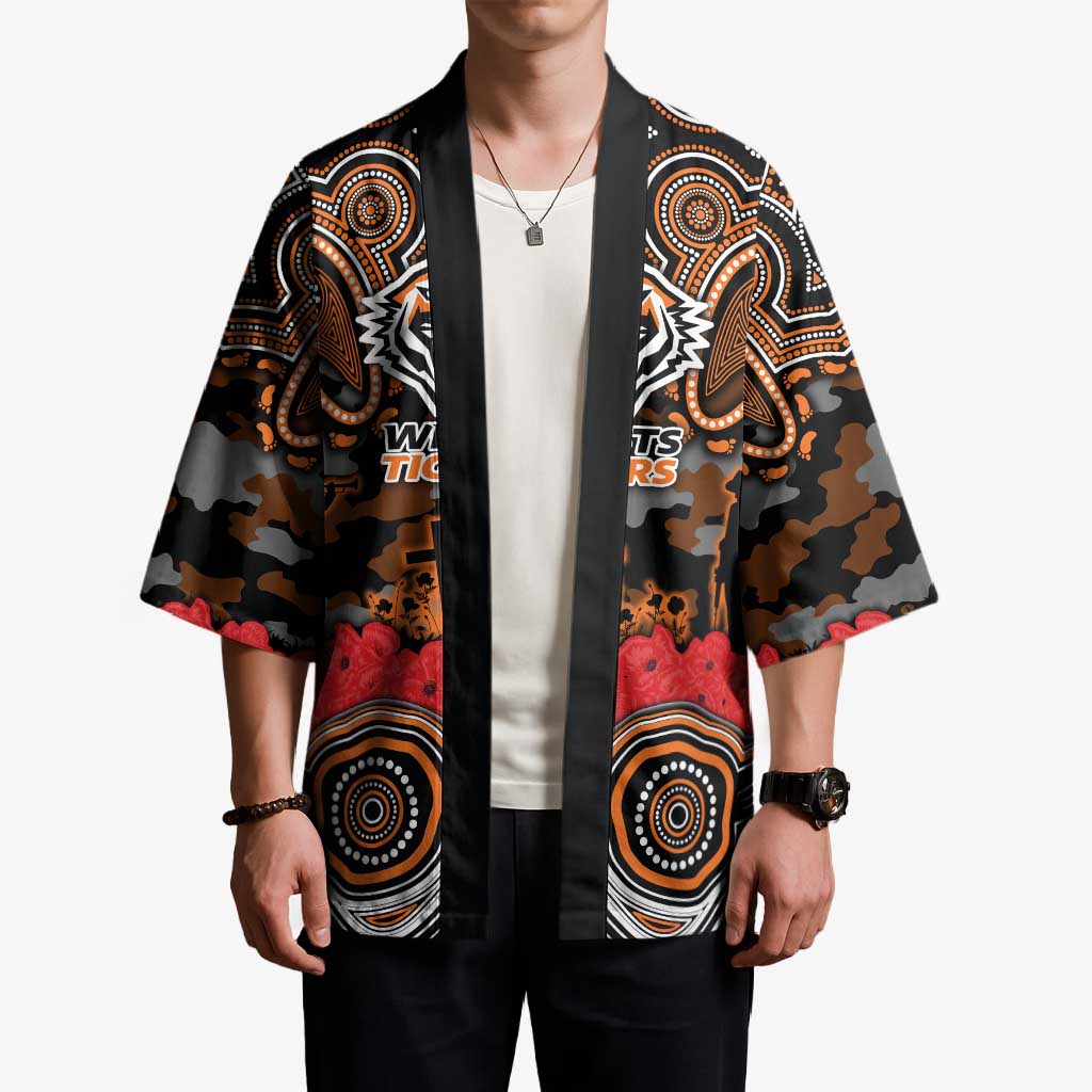 ANZAC Day Wests Tigers Kimono Military Memorial Aboriginal Indigenous Art