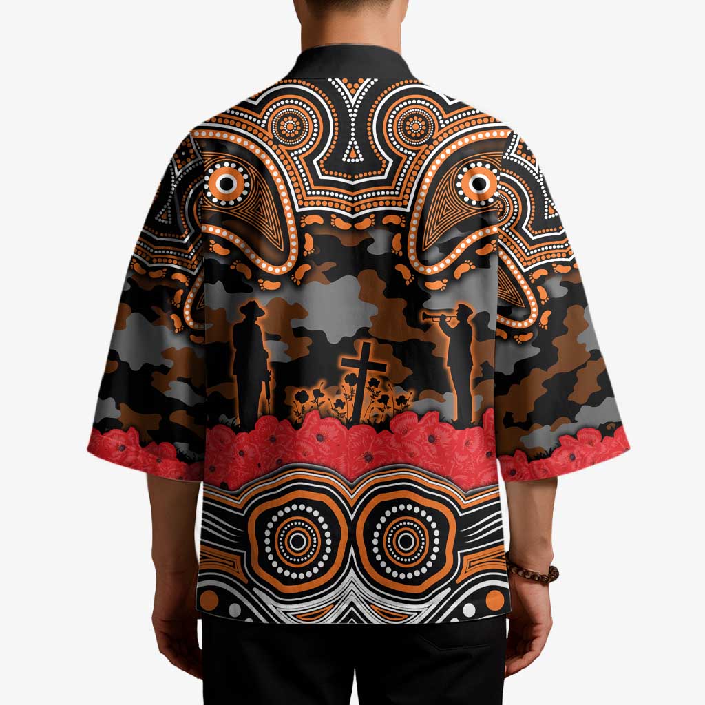 ANZAC Day Wests Tigers Kimono Military Memorial Aboriginal Indigenous Art