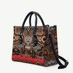 ANZAC Day Wests Tigers Leather Bag Military Memorial Aboriginal Indigenous Art
