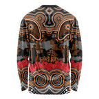 ANZAC Day Wests Tigers Long Sleeve Shirt Military Memorial Aboriginal Indigenous Art