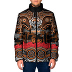 ANZAC Day Wests Tigers Padded Jacket Military Memorial Aboriginal Indigenous Art