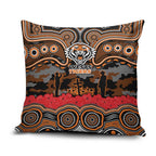 ANZAC Day Wests Tigers Pillow Cover Military Memorial Aboriginal Indigenous Art