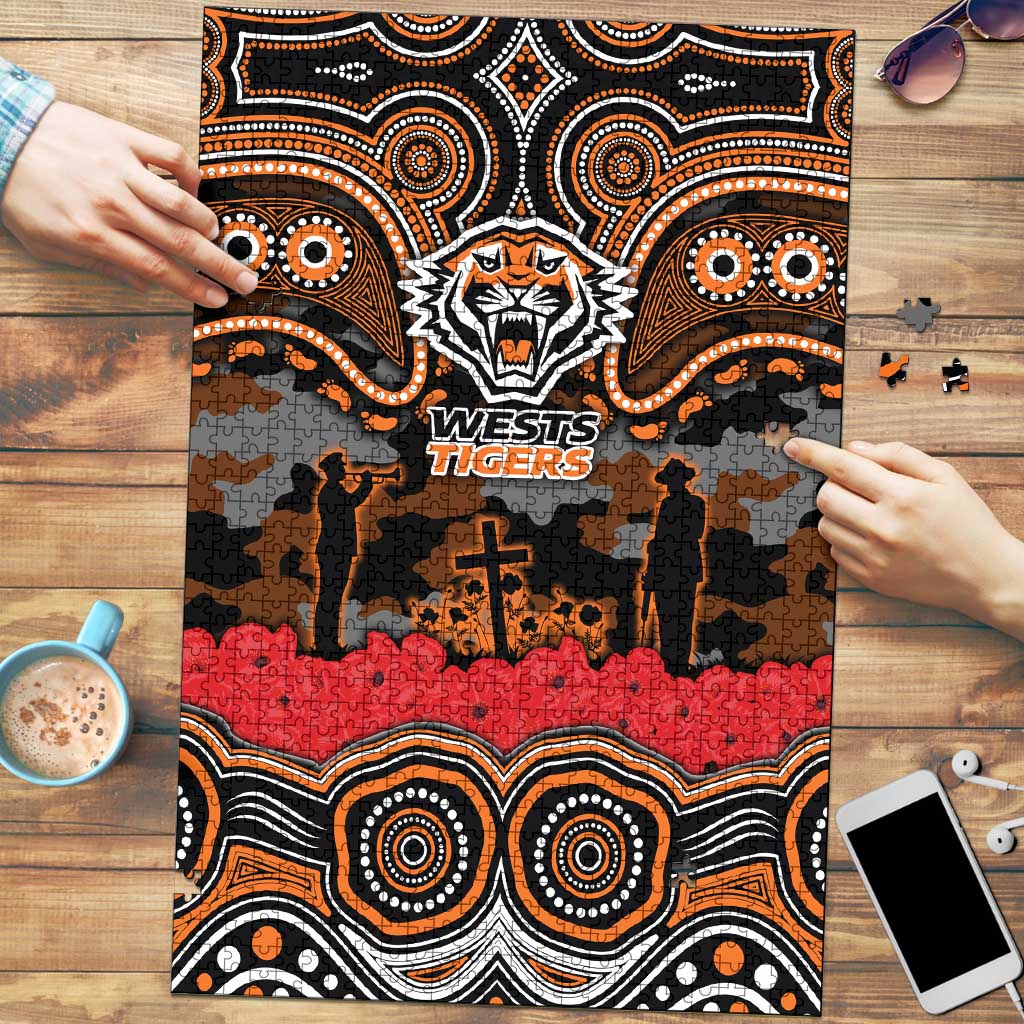 ANZAC Day Wests Tigers Puzzle Military Memorial Aboriginal Indigenous Art