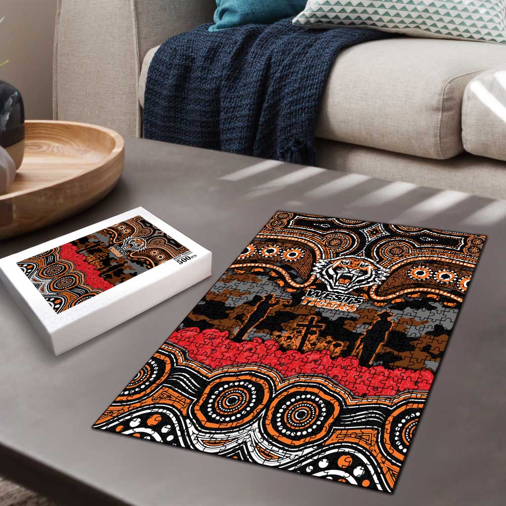 ANZAC Day Wests Tigers Puzzle Military Memorial Aboriginal Indigenous Art