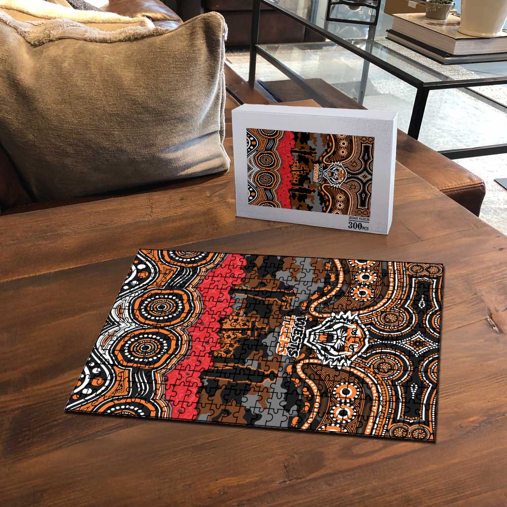 ANZAC Day Wests Tigers Puzzle Military Memorial Aboriginal Indigenous Art