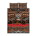 ANZAC Day Wests Tigers Quilt Bed Set Military Memorial Aboriginal Indigenous Art