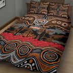 ANZAC Day Wests Tigers Quilt Bed Set Military Memorial Aboriginal Indigenous Art