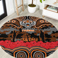ANZAC Day Wests Tigers Round Carpet Military Memorial Aboriginal Indigenous Art