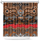 ANZAC Day Wests Tigers Shower Curtain Military Memorial Aboriginal Indigenous Art