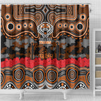 ANZAC Day Wests Tigers Shower Curtain Military Memorial Aboriginal Indigenous Art