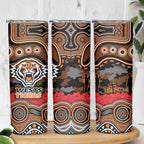 ANZAC Day Wests Tigers Skinny Tumbler Military Memorial Aboriginal Indigenous Art