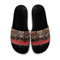ANZAC Day Wests Tigers Slide Sandals Military Memorial Aboriginal Indigenous Art