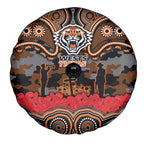 ANZAC Day Wests Tigers Spare Tire Cover Military Memorial Aboriginal Indigenous Art