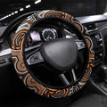 ANZAC Day Wests Tigers Steering Wheel Cover Military Memorial Aboriginal Indigenous Art