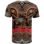 ANZAC Day Wests Tigers T Shirt Military Memorial Aboriginal Indigenous Art